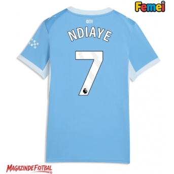 Manchester City Iliman Ndiaye #7 Tricou Fotbal Replică 2026-27 Femei Acasa